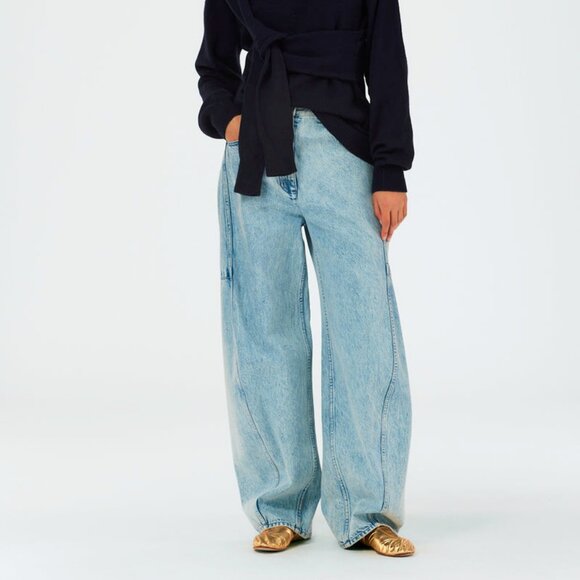 Tibi Denim - Tibi Sid Acid Iceberg Blue Wide-Leg Jeans